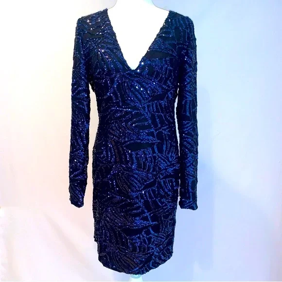 Fashion Nova Black And Blue Dress Fashion Nova Navy Blue Ruffle Ruched Lace  Up